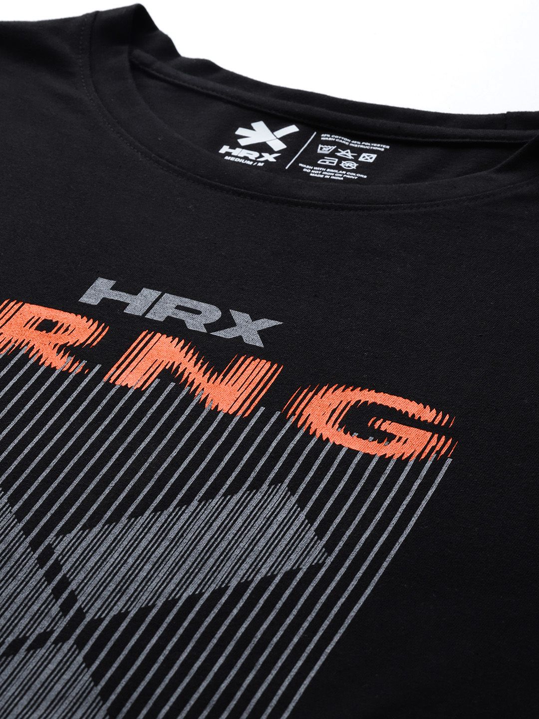 HRX by Hrithik Roshan Brand Logo Printed Training T-shirt