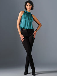 AND Women Skinny Fit Mid Rise Trousers