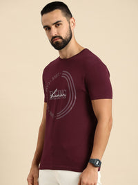 Being Human Pure Cotton Typography Printed Casual T-shirt