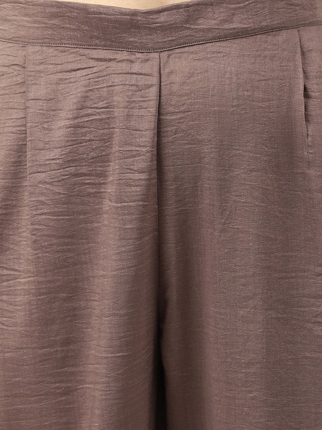 KALINI Striped Round Neck Kurta with Trousers