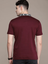French Connection Solid Polo Collar Pure Cotton T-shirt