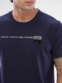 SPYKAR Men Typography Graphic Slim Fit T-shirt