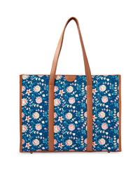 TEAL BY CHUMBAK Printed Tote Bag
