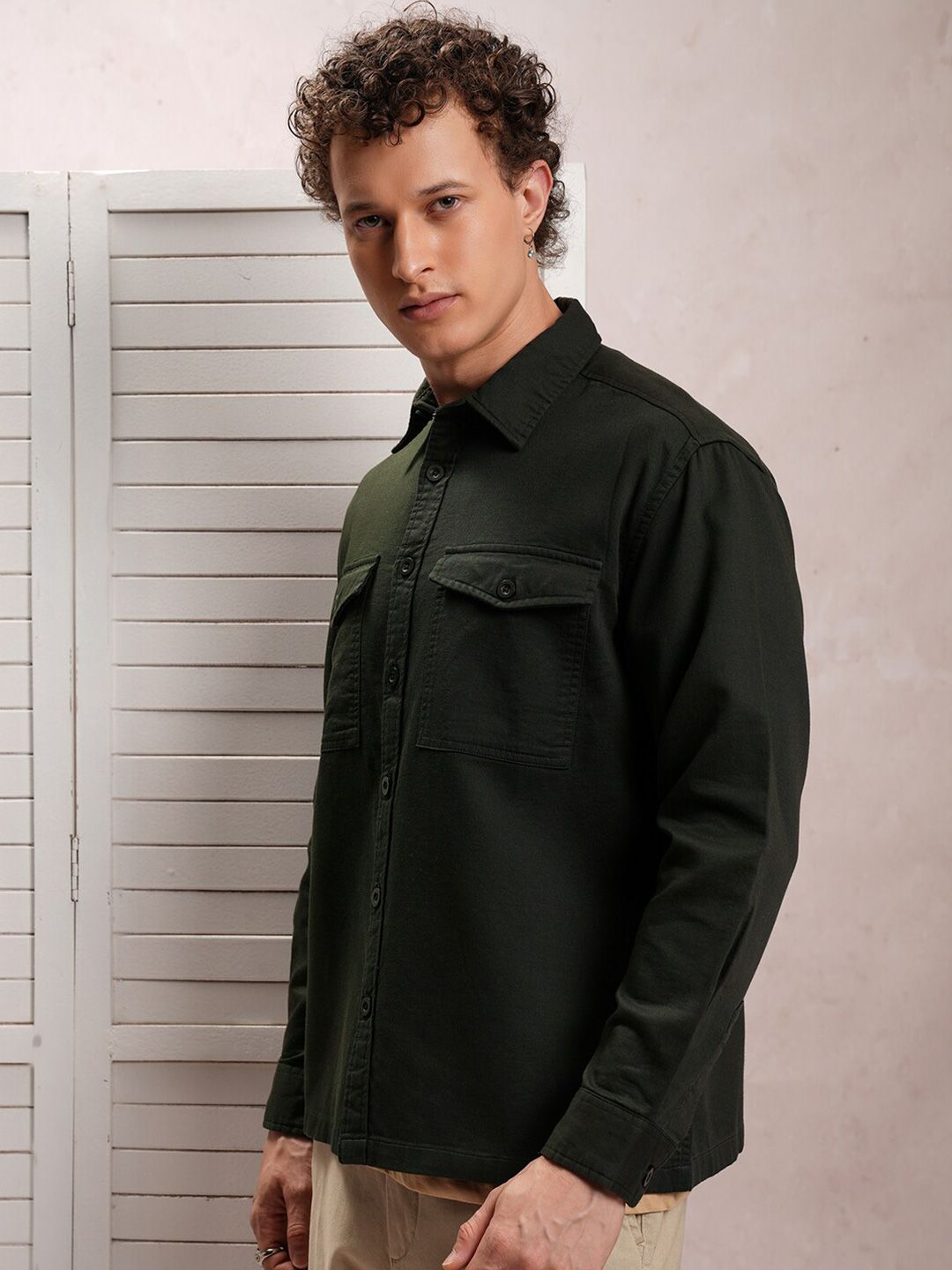LOCOMOTIVE Premium Dobby Textured Utility Pocket Overshirt
