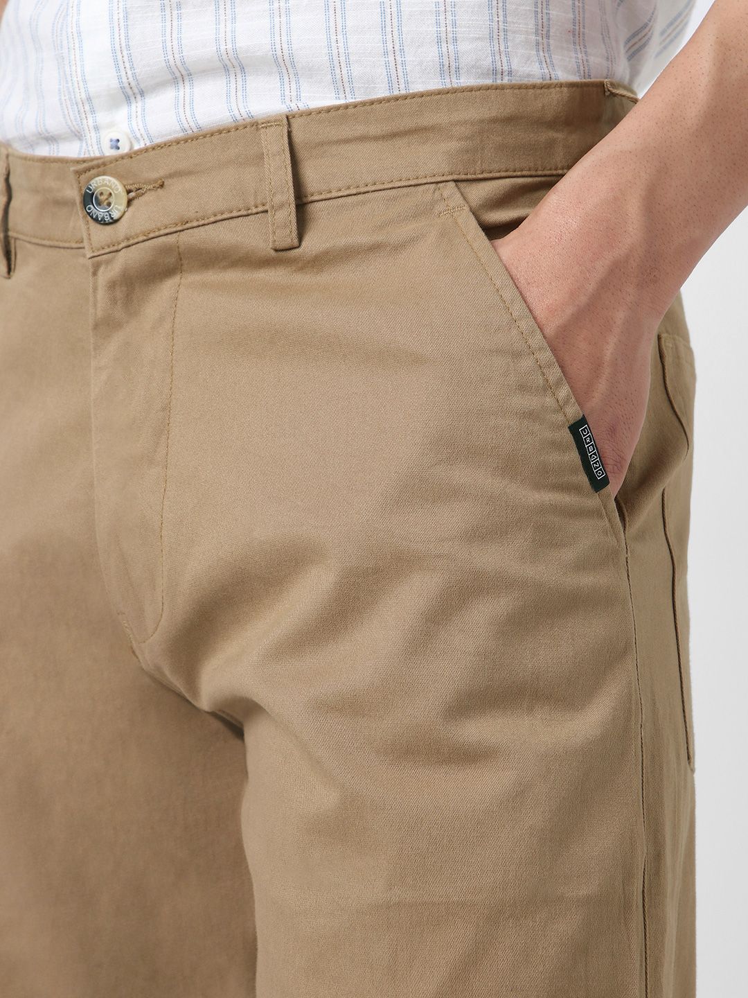 Urbano Fashion Men Regular Fit Solid Cargos Chino Pant with 6 Pockets Stretchable