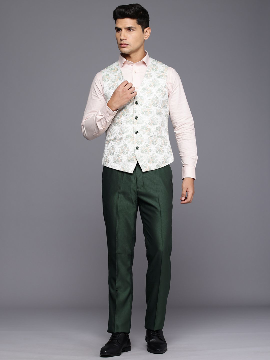 Raymond Single Breasted Contemporary Fit 3-Piece Formal Suit