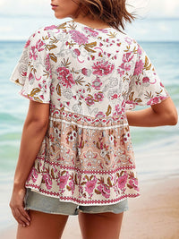 DressBerry Floral Print Longline Top