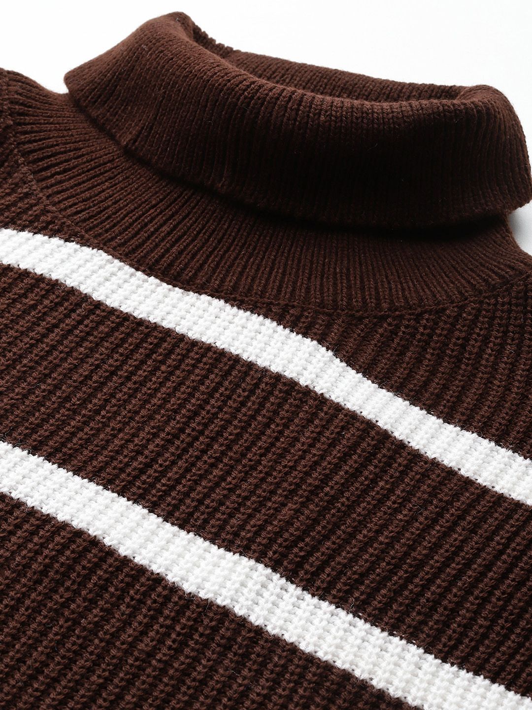 DressBerry Turtle Neck Striped Sweater