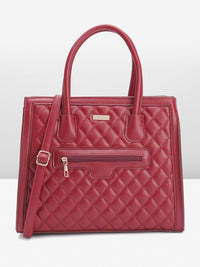 DressBerry Quilted Structured Handheld Bag