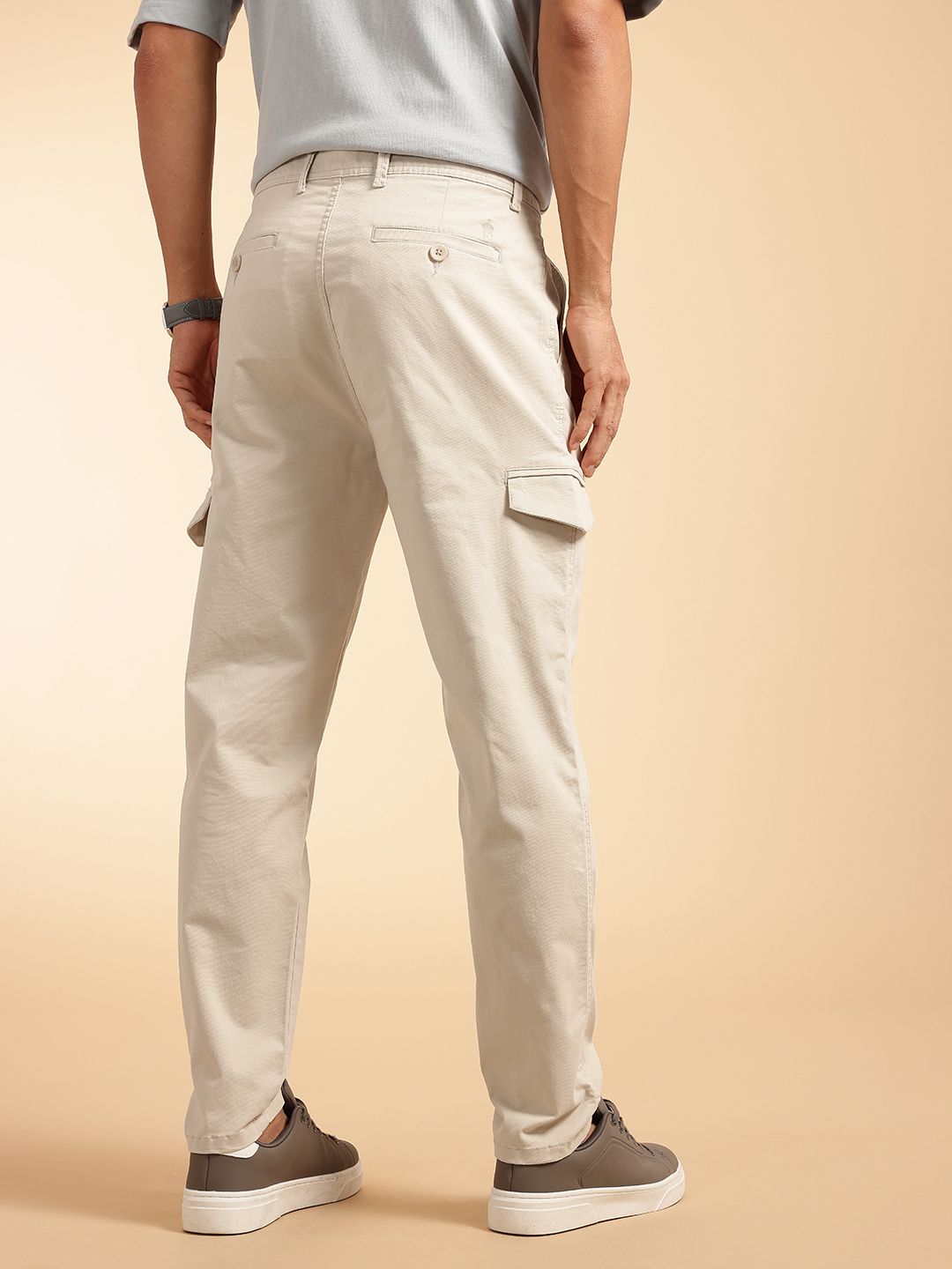 French Connection Men Regular Fit Cargos Trousers