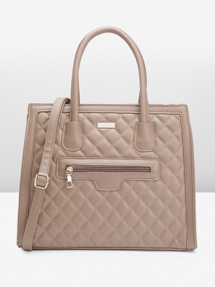DressBerry Structured Quilted Handheld Bag