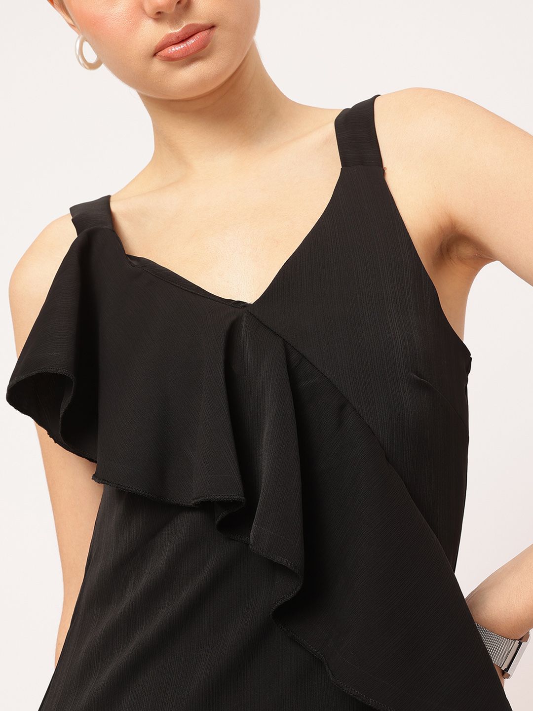 DressBerry Ruffles Day Shoulder Straps Sheath Dress