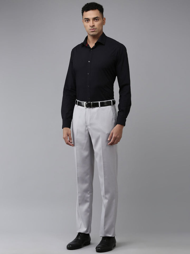 Park Avenue Men Solid Formal Trousers