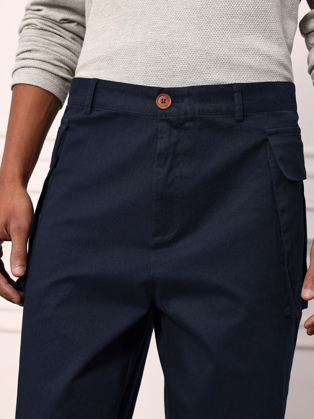 Mr Bowerbird Men Cargo-Style Trousers