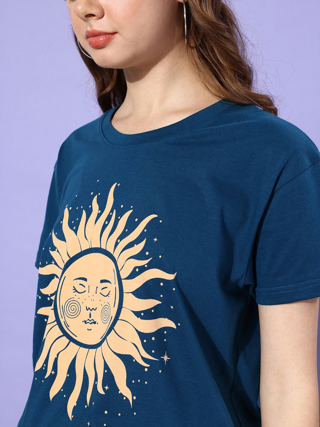 DILLINGER Women Printed Pure Cotton Boxy T-shirt