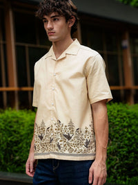 Eszett Men Classic Floral Printed Casual Shirt