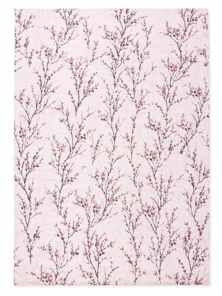Myntra Elegant Homes Cream & Pink Floral 300 TC King Double Bedsheet dengan 2 Sarung Bantal