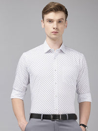 Park Avenue Slim Fit Floral Printed Formal Shirt