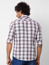 SPYKAR Tartan Checks Opaque Checked Cotton Casual Shirt