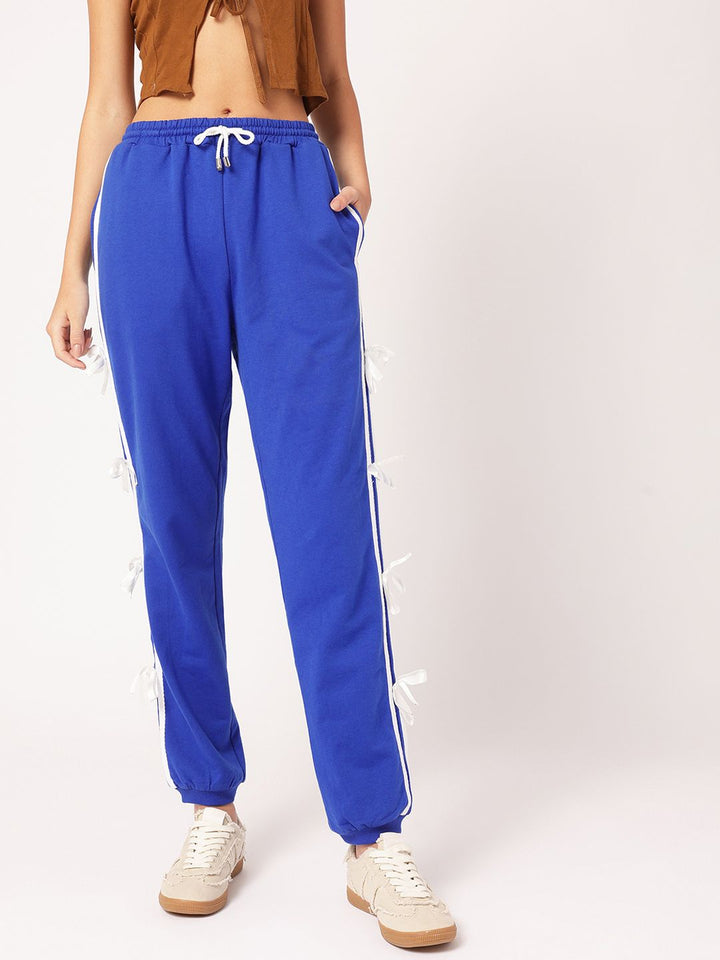 DressBerry Women Nomadic Knits Bow Trims Joggers