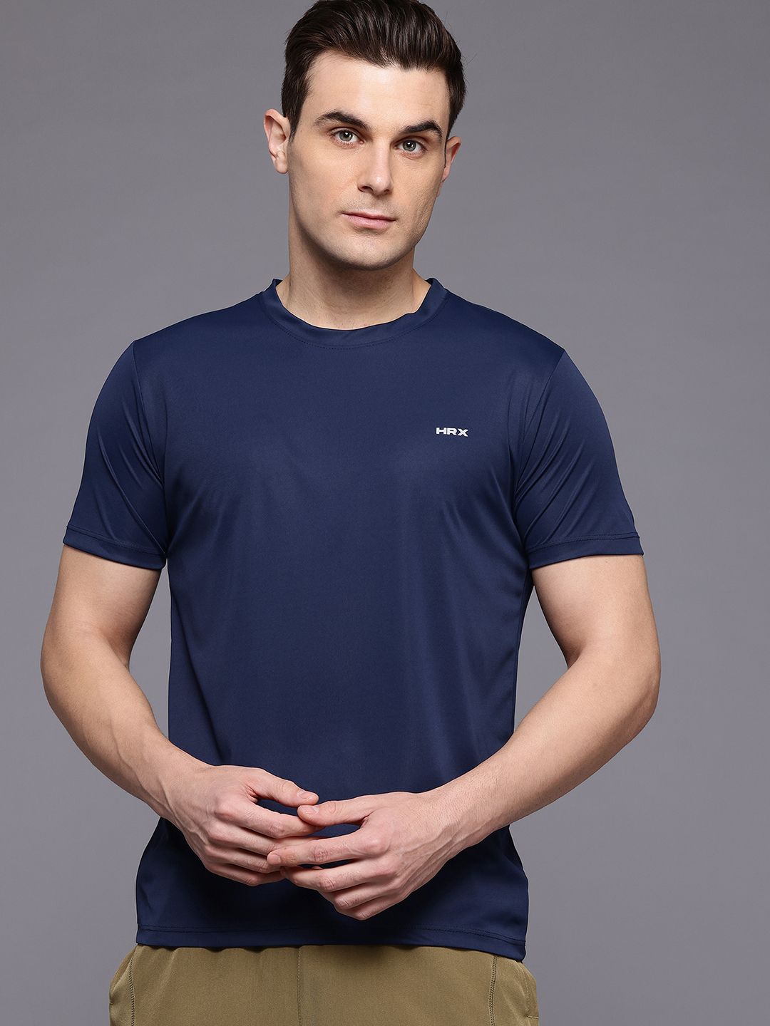 HRX by Hrithik Roshan Brand Logo Detail Running T-shirt