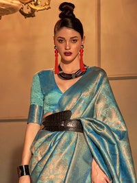 Saree mall Ethnic Motifs Zari Kanjeevaram Sarees