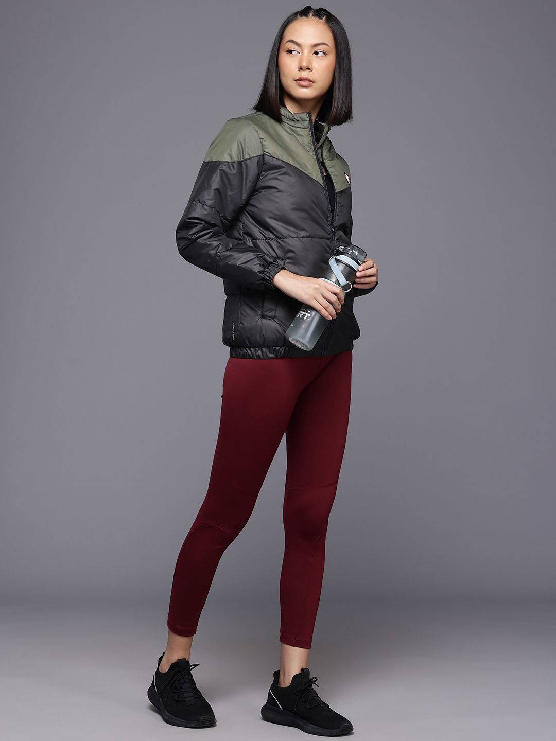 HRX by Hrithik Roshan Women Colourblocked Outdoor Padded Jacket