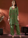 Anouk Embroidered Tunic With Palazzos Co-Ords