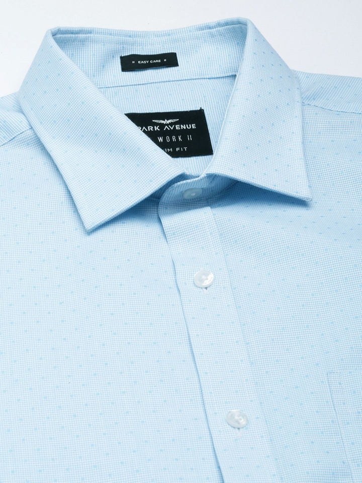 Park Avenue Textured Slim Fit Opaque Formal Shirt