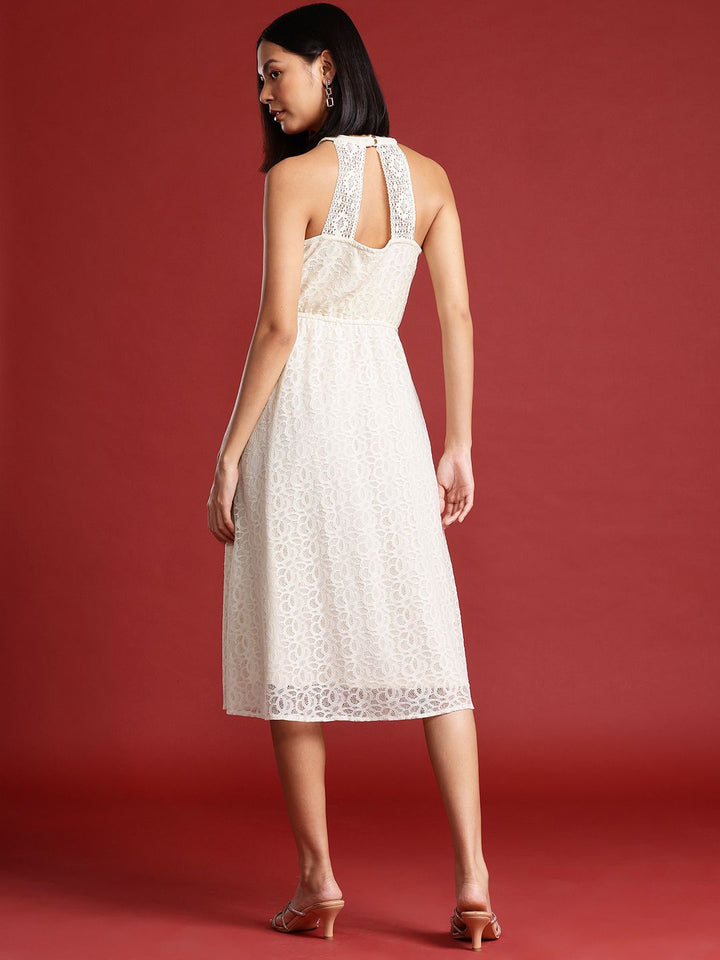 all about you Lace A-Line Midi Dress