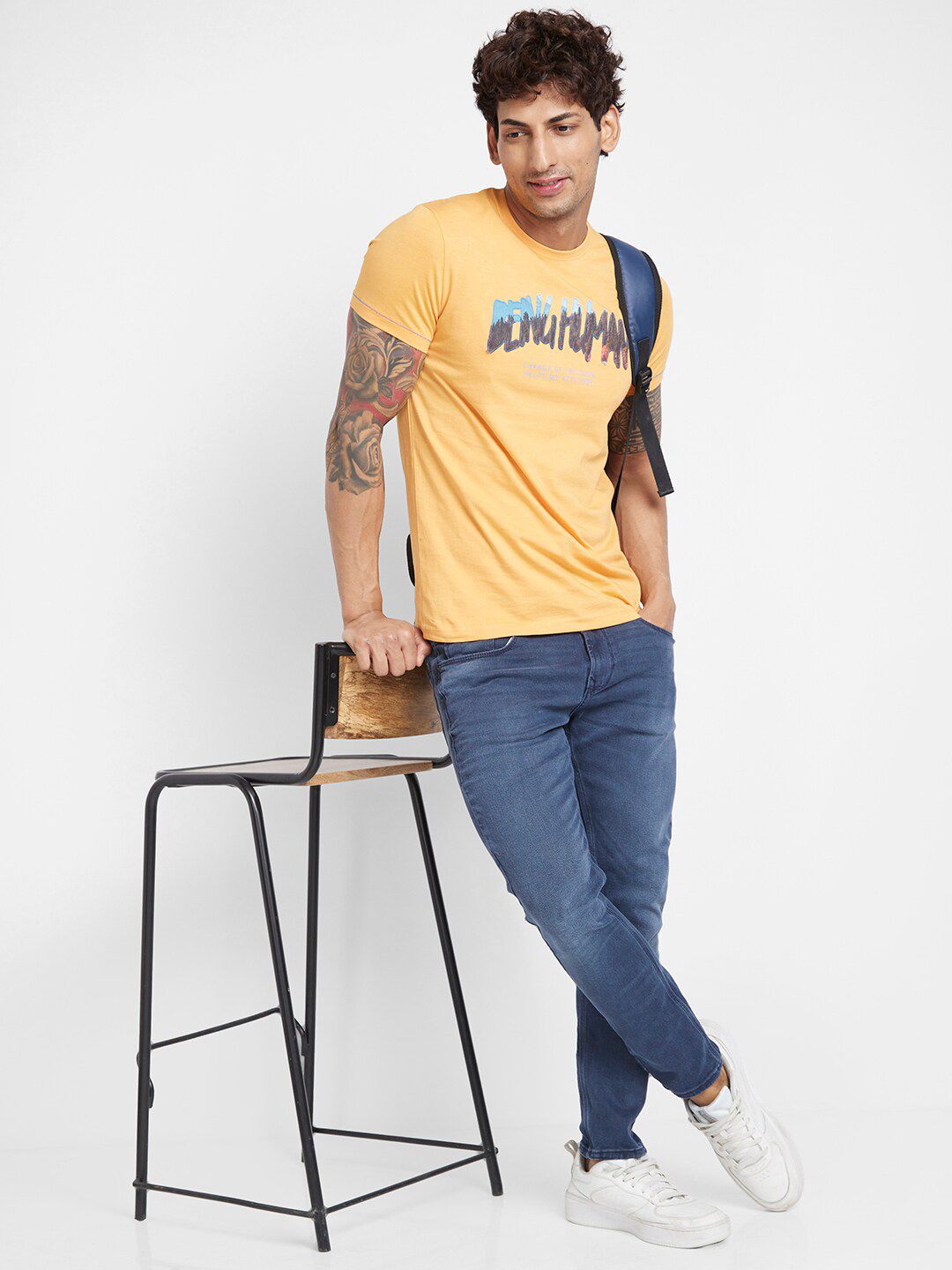 Being Human Typography Printed Round Neck T-shirt