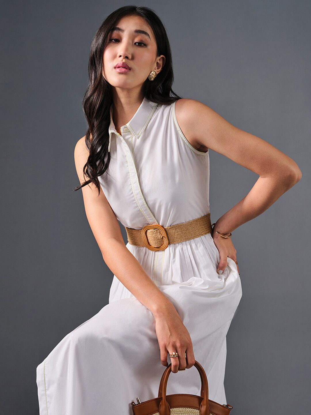 AND Solid Maxi Dress