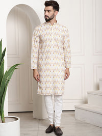 SOJANYA Kurta Bunga Kuning Lelaki