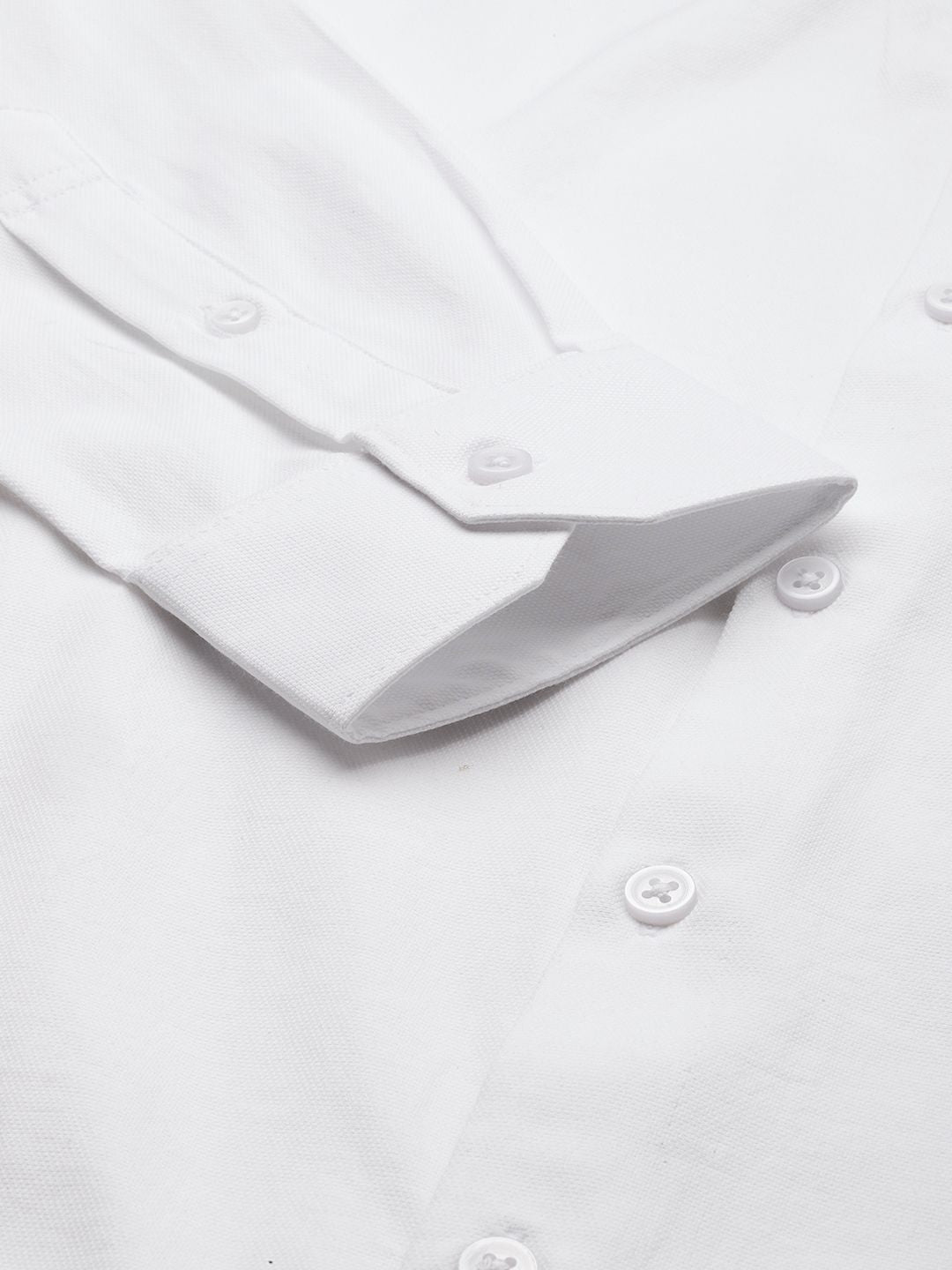 The Indian Garage Co. X Luxe Men White Slim Fit Opaque Formal Shirt
