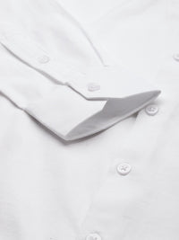 The Indian Garage Co. X Luxe Men White Slim Fit Opaque Formal Shirt