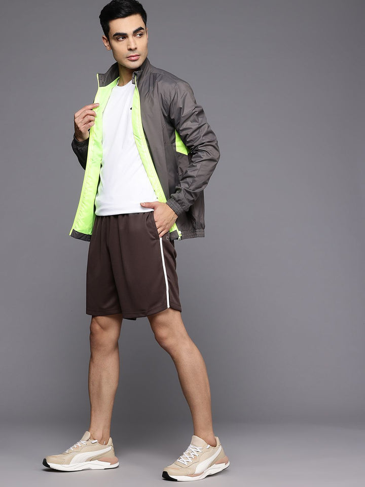 HRX by Hrithik Roshan Men Mid-Rise Brand Logo Print Detail Rapid-Dry Training Shorts