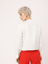 DressBerry Cute Femi Satin Sensuality Lace Detailed Pleated Shirt