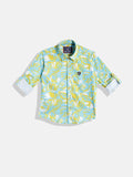 Monte Carlo Boys Abstract Printed Casual Smart Fit Shirt