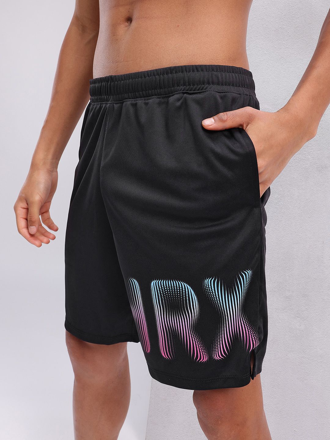 HRX by Hrithik Roshan Men Printed Rapid-Dry Training Sports Shorts