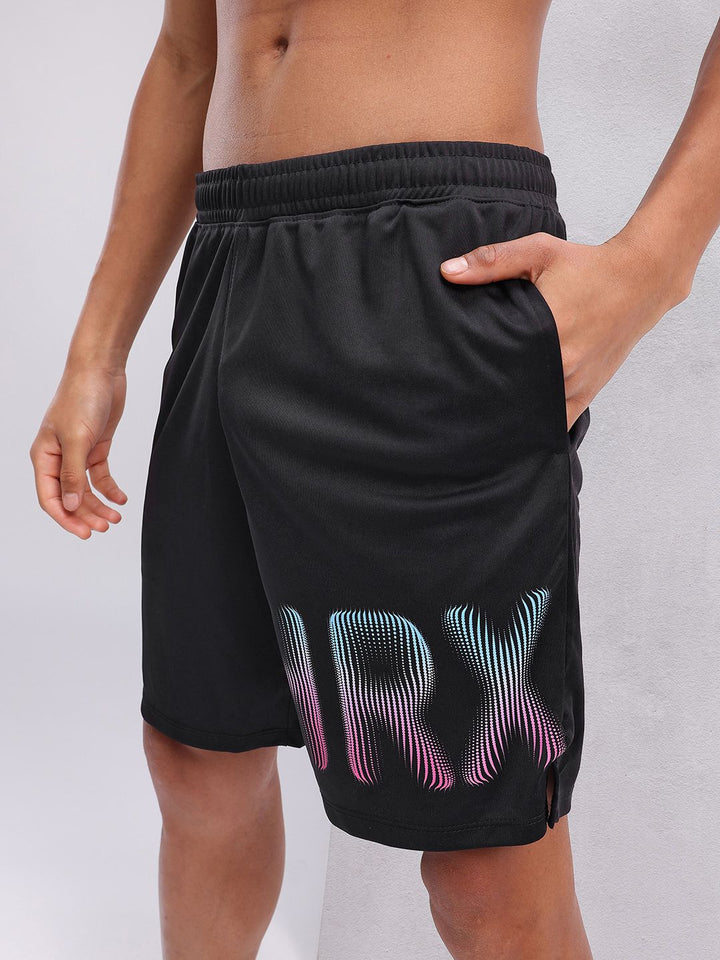 HRX by Hrithik Roshan Men Printed Rapid-Dry Training Sports Shorts