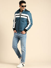 Being Human Striped Hooded Padded Jacket