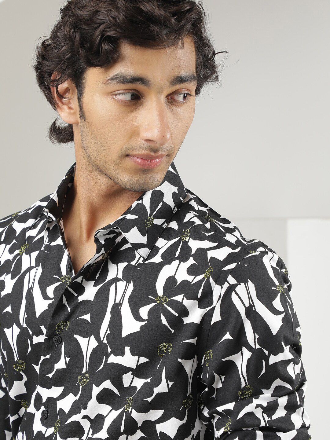 RARE RABBIT Kruela Slim Fit Floral Printed Shirt