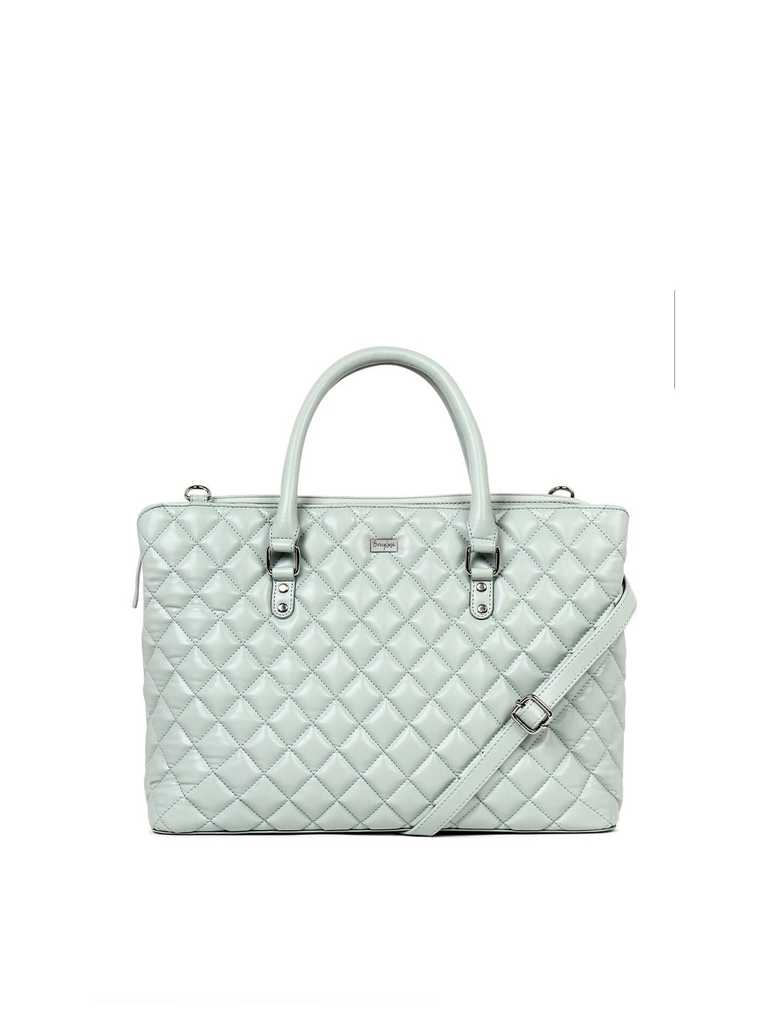 Berrylush Textured Quilted 16 Inch laptop Bag