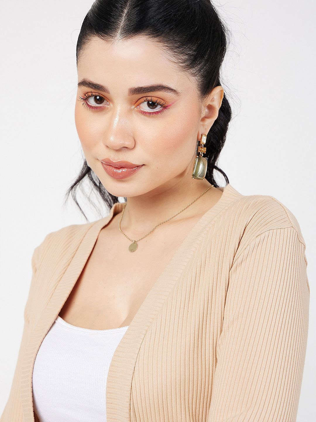 SASSAFRAS Open Front Longline Shrug