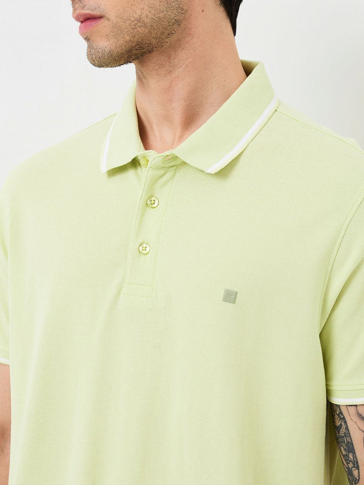 SPYKAR Men Polo Collar Applique Slim Fit T-shirt