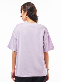 Bewakoof Women Graphic Printed Round Neck Cotton Oversized Bambi T-shirt