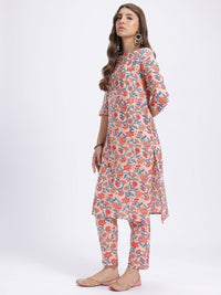 Anouk Ethnic Motifs Print Kurta With Trousers & With Dupatta
