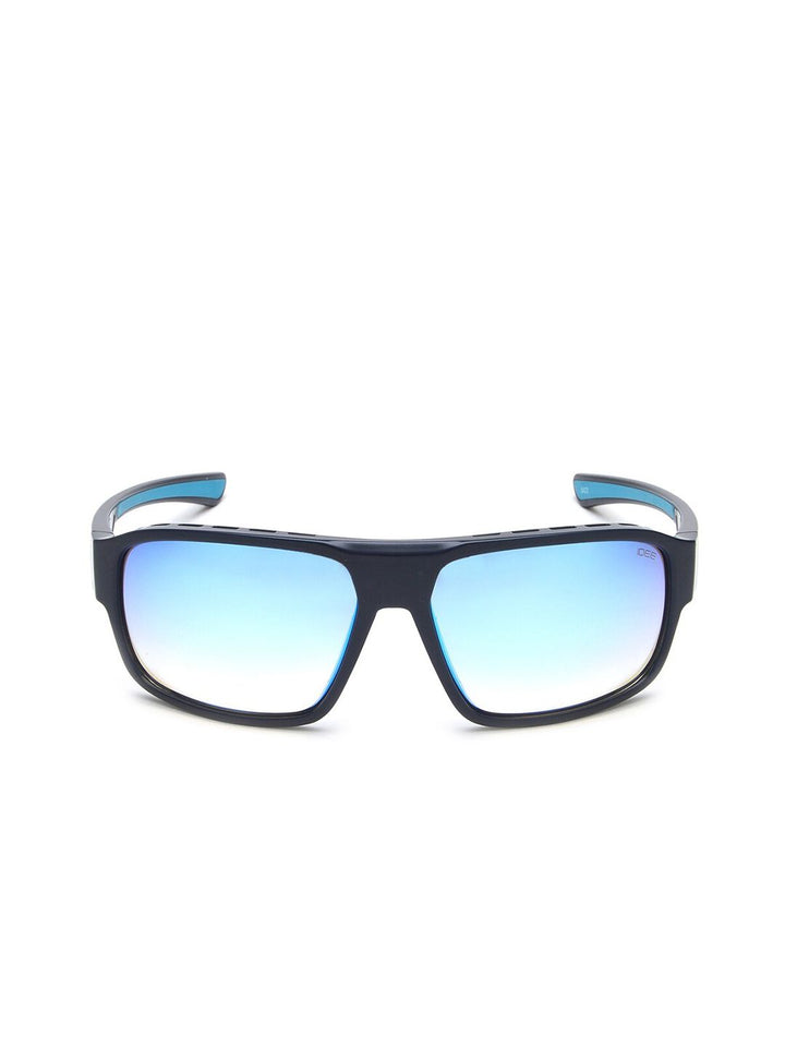 Idee lelaki cermin mata hitam persegi dengan lensa dilindungi UV-ids3019c4sg