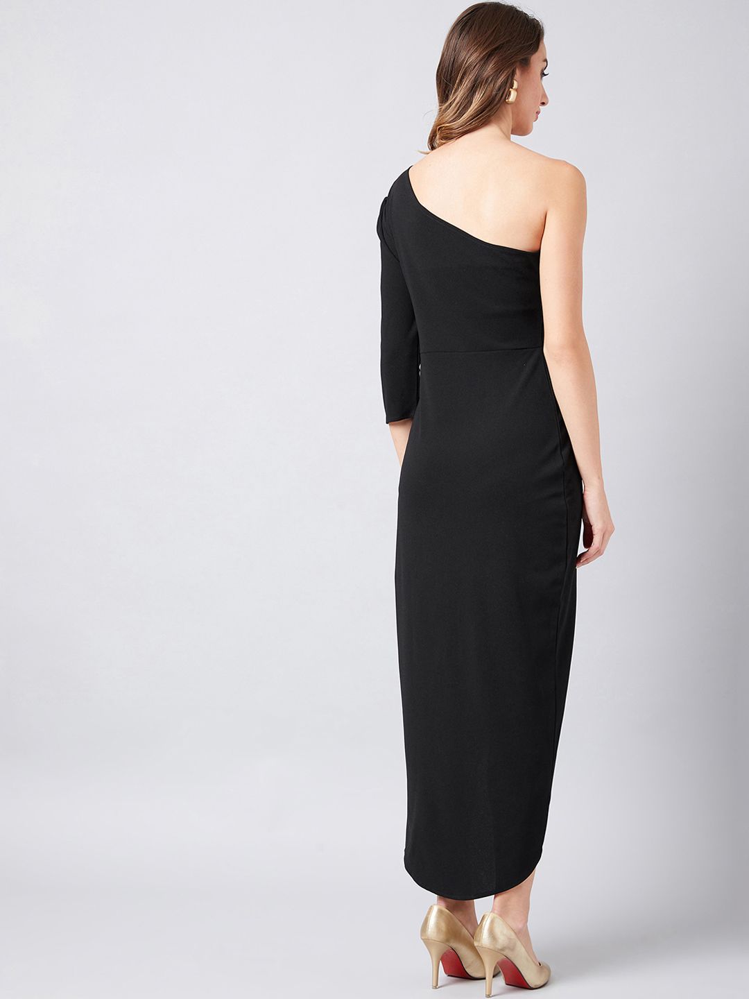 Athena Black Sheath Dress