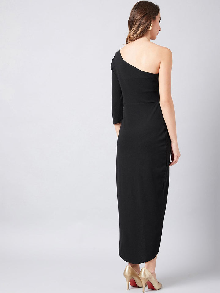 Athena Black Sheath Dress